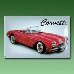 Blechschild Corvette