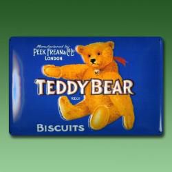 Blechschild Teddybear Biscuits