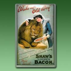 Blechschild Shaws Bacon