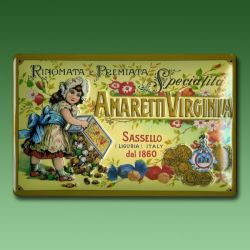 Werbeschild Amaretti Virginia