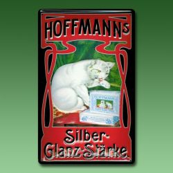 Reklame-Blechschild Hoffman Silver