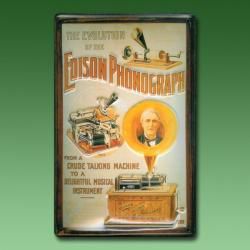 Nostalgie - Werbeschild Edison Phonograph