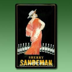 Werbe-Blechschild SHERRY SANDEMAN 2