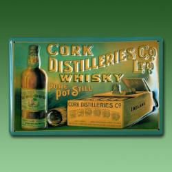 Nostalgisches Reklameschild Cork Distillers