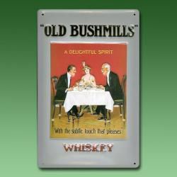 Nostalgisches Werbeschild Bushmills Tisch