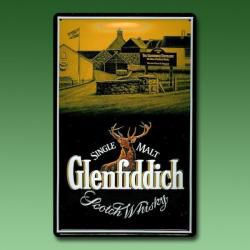 Nostalgisches Reklameschild Glenfiddich Fabrik