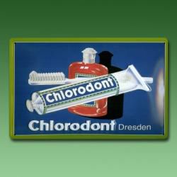 Nostalgie - Reklameschild Chlorodont Dresden