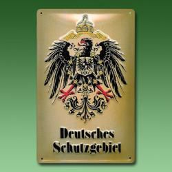 Blechschild Deutsches Schutzgebiet