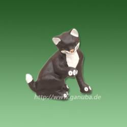 Deko - Figur Schwarz - Weiße Katze