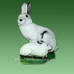 Garten - Figur Mutter und Kind - Hasen