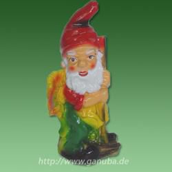 Dekofigur Zwerg mit Harke