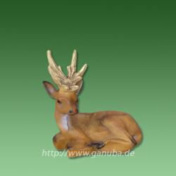 Dekorations-Figur Liegender Hirsch