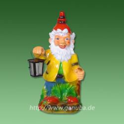 Garten-Zwerg Wanderer mit Lampe