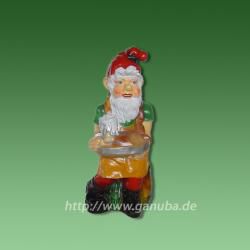 Gartenzwerg mit Tablett