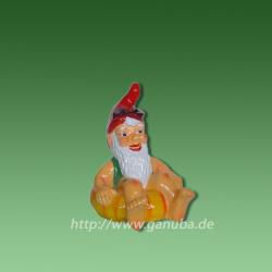 Deko-Figur Zwerg im Schwimmreifen