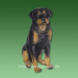 Dekorations-Figur Sitzender Rottweiler