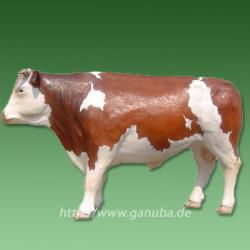 Tier-Figur Braun-Weißer Stier