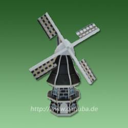Deko-Figur Schwarze Windmühle