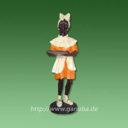 Dekorationsfigur Frau mit Tablett