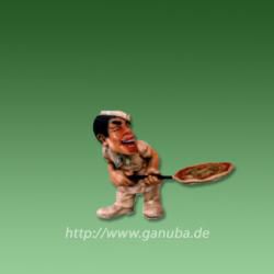 Deko-Figur Pizzabäcker mit Pizza