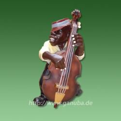 Dekofigur Musiker mit Kontrabass