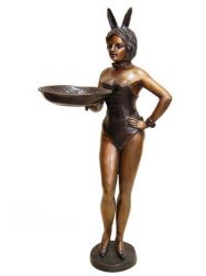 Playboy-Häschen - Playboy-Bunny aus Bronze
