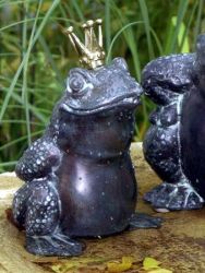Froschkönig mit goldener Krone (Wasserspeier)