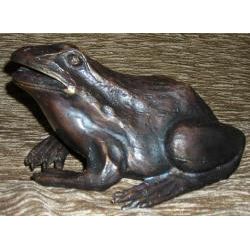 Bronzeskulptur Frosch
