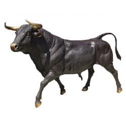 Skulptur Laufender Stier