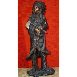 Deko-Figur Indianer aus Bronze