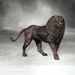 Tier-Figur Stolzer Löwe aus Bronze