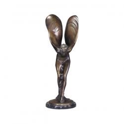 Bronze-Skulptur Elfe in antikbraun