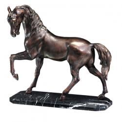 Bronze-Plastik Stolzierendes Pferd