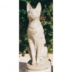 Deko-Figur für den Garten Pharao - Katze, sitzend