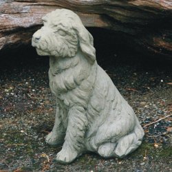 Dekofigur für den Garten Welpe - sitzend