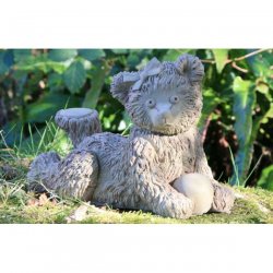 Dekorationsfigur Teddybär spielend
