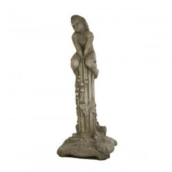 Dekorationsfigur Mädchen auf Säule
