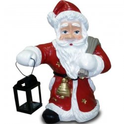 Deko - Figur Weihnachtsmann mit Sternenmantel