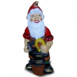 Deko - Figur Gartenzwerg - Schmied