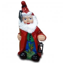 Deko - Figur Gartenzwerg mit langem Mantel und Axt