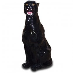 Tier - Skulptur Sitzender Panther