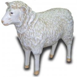 Deko - Figur Aufgewecktes, stehendes Schaf