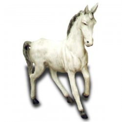 Dekorations - Figur Rennendes Pferd