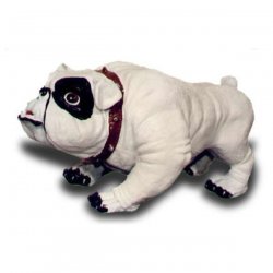Tier - Figur Bulldogge mit Halsband