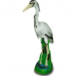 Tier - Figur Stehender Reiher im Schilf