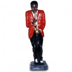 Deko - Figur Trompetenspieler im Jacket