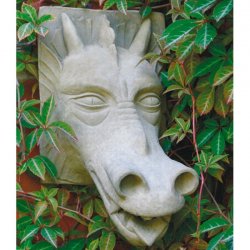 Dekorationsfigur für den Garten Dragons Mask - Wasserspeier