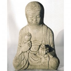 Dekofigur für den Garten Incense Buddha