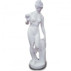 Deko - Figur Frau mit Kugel