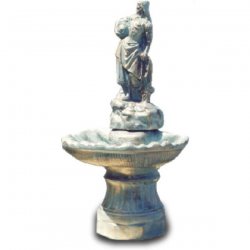 Garten - Deko Brunnen mit Statue